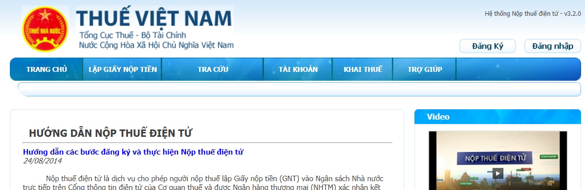 nop to khai, nop thue